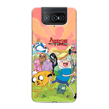 Силиконовый чехол на ASUS ZenFone 8 Flip с принтом Adventure time Время приключений Силиконовый чехол на ASUS ZenFone 8 Flip с принтом Adventure time Время приключений