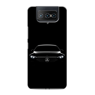 Силиконовый чехол на ASUS ZenFone 8 Flip с принтом Mercedes Мерседес