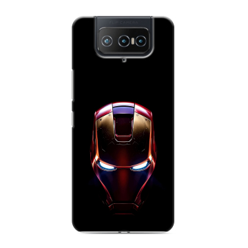 Силиконовый чехол на ASUS ZenFone 8 Flip с принтом IronMan Железный человек