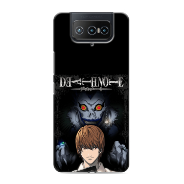 Силиконовый чехол на ASUS ZenFone 8 Flip с принтом Death note Тетрадь смерти Силиконовый чехол на ASUS ZenFone 8 Flip с принтом Death note Тетрадь смерти