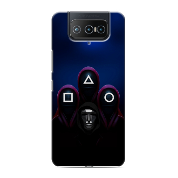 Силиконовый чехол на ASUS ZenFone 8 Flip с принтом Игра Кальмара Силиконовый чехол на ASUS ZenFone 8 Flip с принтом Игра Кальмара