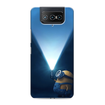 Силиконовый чехол на ASUS ZenFone 8 Flip с принтом Миньоны