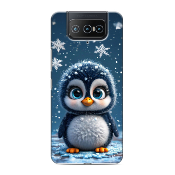 Силиконовый чехол на ASUS ZenFone 8 Flip с принтом Новый год Силиконовый чехол на ASUS ZenFone 8 Flip с принтом Новый год
