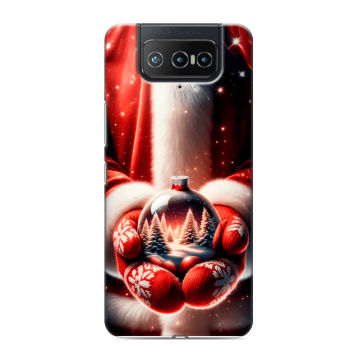 Силиконовый чехол на ASUS ZenFone 8 Flip с принтом Новый год Силиконовый чехол на ASUS ZenFone 8 Flip с принтом Новый год