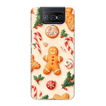 Силиконовый чехол на ASUS ZenFone 8 Flip с принтом Новый год Силиконовый чехол на ASUS ZenFone 8 Flip с принтом Новый год