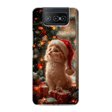 Силиконовый чехол на ASUS ZenFone 8 Flip с принтом Новый год Силиконовый чехол на ASUS ZenFone 8 Flip с принтом Новый год