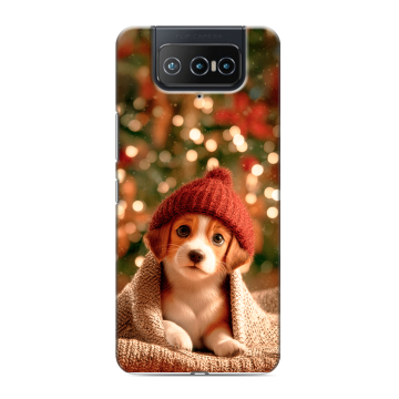 Силиконовый чехол на ASUS ZenFone 8 Flip с принтом Новый год Силиконовый чехол на ASUS ZenFone 8 Flip с принтом Новый год