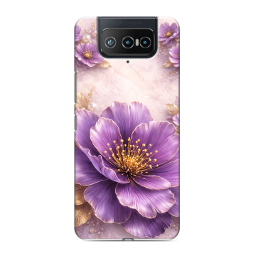 Силиконовый чехол на ASUS ZenFone 8 Flip с принтом женский