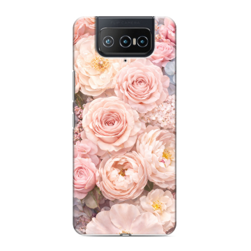 Силиконовый чехол на ASUS ZenFone 8 Flip с принтом женский