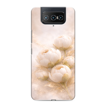Силиконовый чехол на ASUS ZenFone 8 Flip с принтом женский