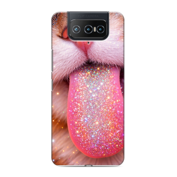 Силиконовый чехол на ASUS ZenFone 8 Flip с принтом для девочек