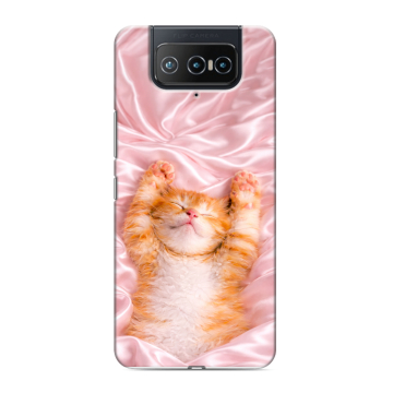 Силиконовый чехол на ASUS ZenFone 8 Flip с принтом женский