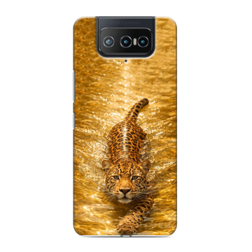 Силиконовый чехол на ASUS ZenFone 8 Flip с принтом женский