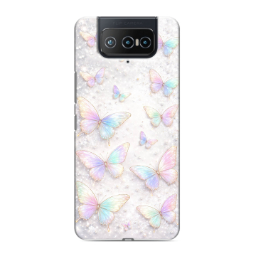 Силиконовый чехол на ASUS ZenFone 8 Flip с принтом женский
