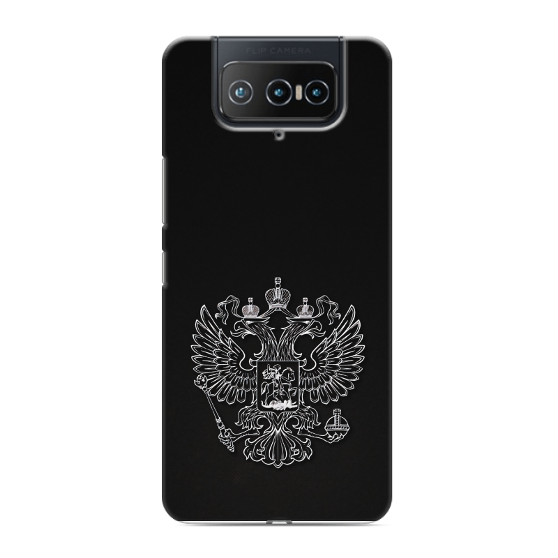 Силиконовый чехол на ASUS ZenFone 8 Flip с принтом Герб России Силиконовый чехол на ASUS ZenFone 8 Flip с принтом Герб России
