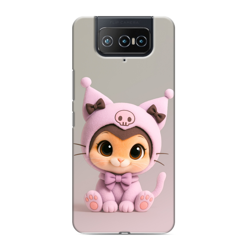 Силиконовый чехол на ASUS ZenFone 8 Flip с принтом Куроми Kuromi Силиконовый чехол на ASUS ZenFone 8 Flip с принтом Куроми Kuromi