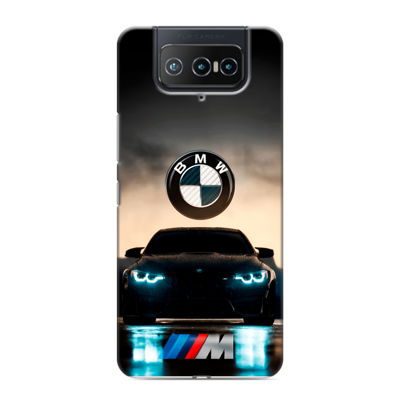 Силиконовый чехол на ASUS ZenFone 8 Flip с принтом БМВ BMW Силиконовый чехол на ASUS ZenFone 8 Flip с принтом БМВ BMW