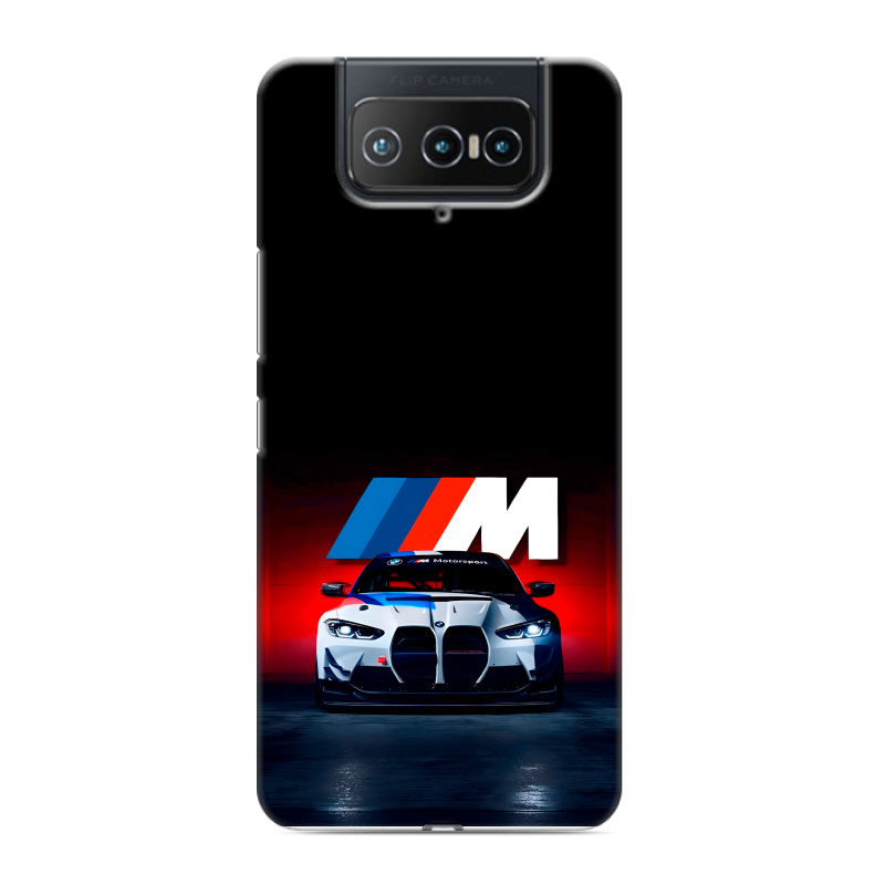 Силиконовый чехол на ASUS ZenFone 8 Flip с принтом БМВ BMW Силиконовый чехол на ASUS ZenFone 8 Flip с принтом БМВ BMW