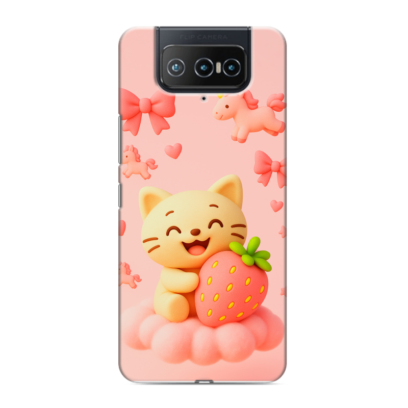 Силиконовый чехол на ASUS ZenFone 8 Flip с принтом для девочек Силиконовый чехол на ASUS ZenFone 8 Flip с принтом для девочек
