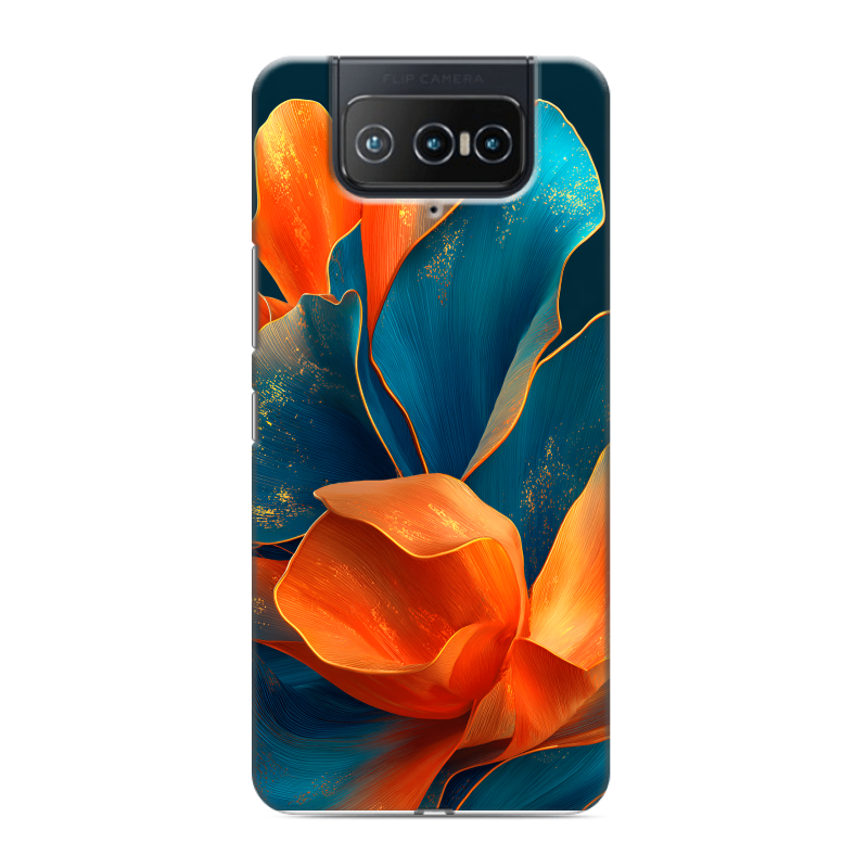 Силиконовый чехол на ASUS ZenFone 8 Flip с принтом Цветы Силиконовый чехол на ASUS ZenFone 8 Flip с принтом Цветы
