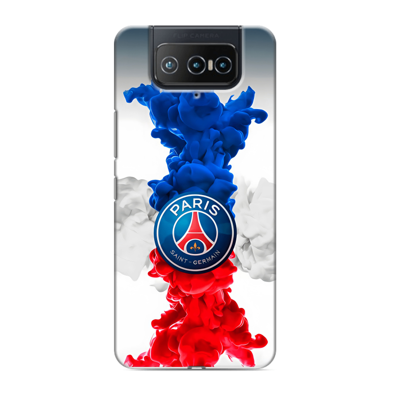 Силиконовый чехол на ASUS ZenFone 8 Flip с принтом PSG ПСЖ Силиконовый чехол на ASUS ZenFone 8 Flip с принтом PSG ПСЖ
