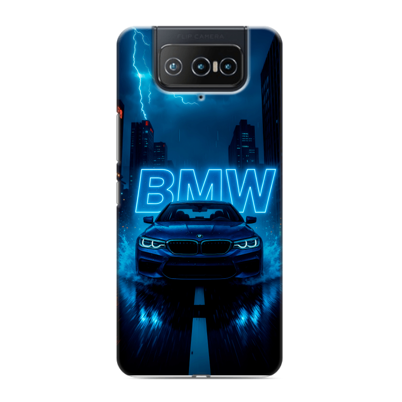 Силиконовый противоударный чехол на ASUS ZenFone 8 Flip с принтом BMW БМВ Силиконовый противоударный чехол на ASUS ZenFone 8 Flip с принтом BMW БМВ