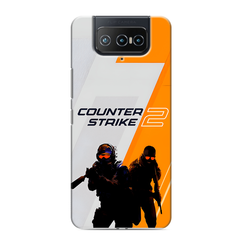 Силиконовый чехол на ASUS ZenFone 8 Flip с принтом Counter Strike Силиконовый чехол на ASUS ZenFone 8 Flip с принтом Counter Strike