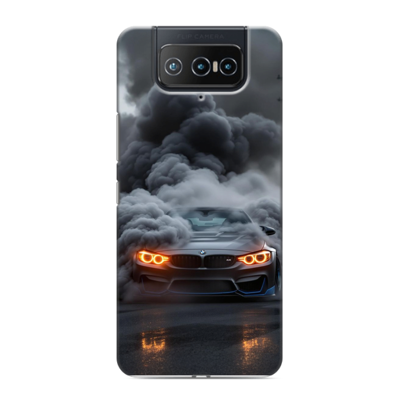 Силиконовый противоударный чехол на ASUS ZenFone 8 Flip с принтом BMW БМВ Силиконовый противоударный чехол на ASUS ZenFone 8 Flip с принтом BMW БМВ
