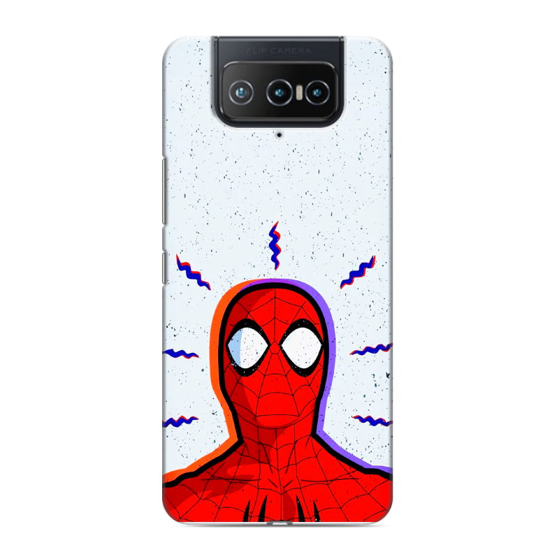 Силиконовый чехол на ASUS ZenFone 8 Flip с принтом Spiderman Человек паук Силиконовый чехол на ASUS ZenFone 8 Flip с принтом Spiderman Человек паук