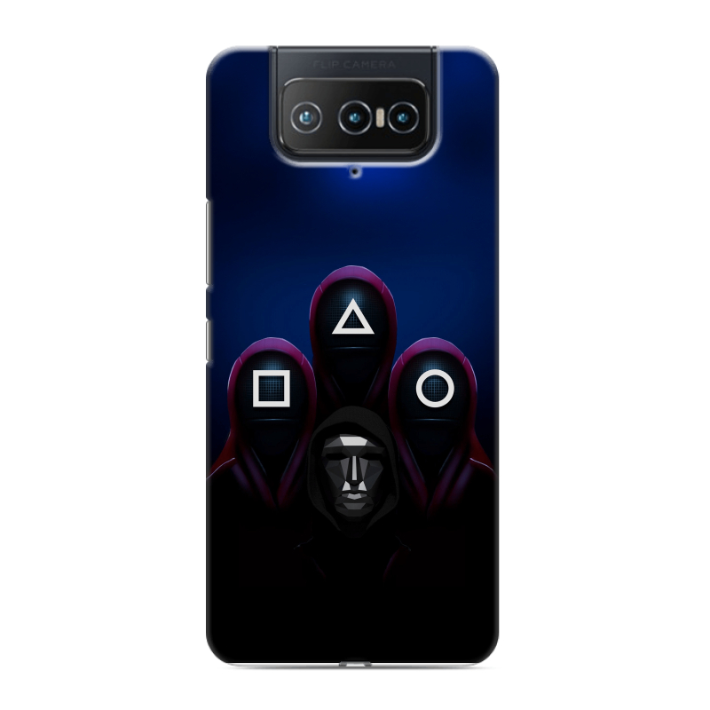 Силиконовый чехол на ASUS ZenFone 8 Flip с принтом Игра Кальмара Силиконовый чехол на ASUS ZenFone 8 Flip с принтом Игра Кальмара