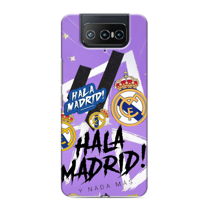 Силиконовый чехол на ASUS ZenFone 8 Flip с принтом Real Madrid Реал Мадрид Силиконовый чехол на ASUS ZenFone 8 Flip с принтом Real Madrid Реал Мадрид