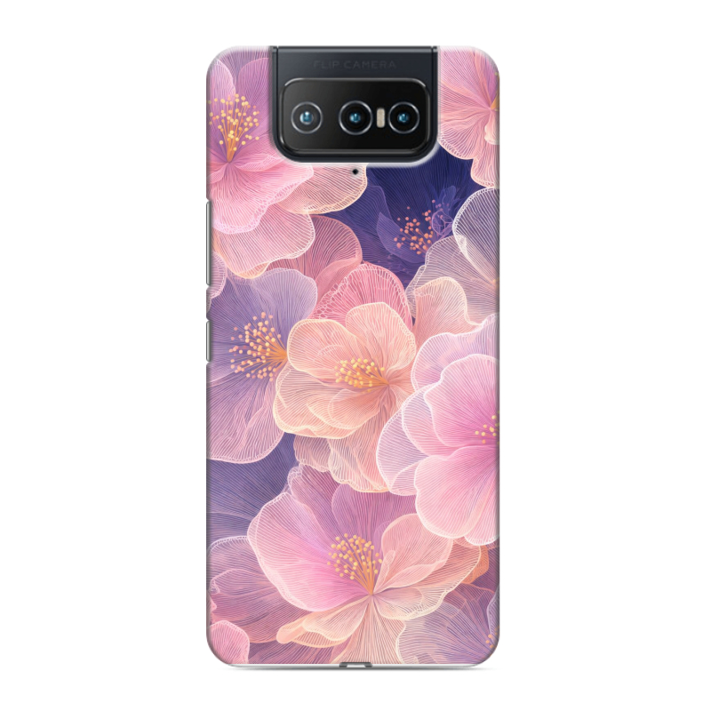 Силиконовый противоударный чехол на ASUS ZenFone 8 Flip с принтом женский Силиконовый противоударный чехол на ASUS ZenFone 8 Flip с принтом женский
