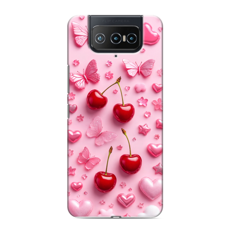 Силиконовый чехол на ASUS ZenFone 8 Flip с принтом для девочек Силиконовый чехол на ASUS ZenFone 8 Flip с принтом для девочек