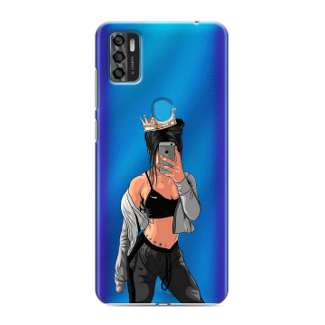 Силиконовый чехол на ZTE Blade A7s (2020) с принтом Женские принты Силиконовый чехол на ZTE Blade A7s (2020) с принтом Женские принты