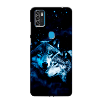 Силиконовый чехол на ZTE Blade A7s (2020) с принтом Волки Силиконовый чехол на ZTE Blade A7s (2020) с принтом Волки
