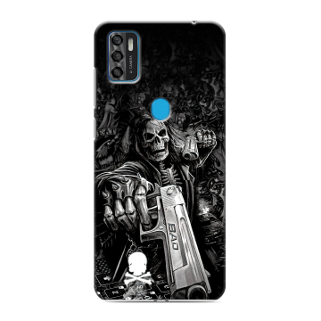 Силиконовый чехол на ZTE Blade A7s (2020) с принтом Скелет Силиконовый чехол на ZTE Blade A7s (2020) с принтом Скелет