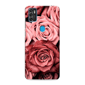 Силиконовый чехол на ZTE Blade A7s (2020) с принтом Цветы розы Силиконовый чехол на ZTE Blade A7s (2020) с принтом Цветы розы