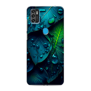 Силиконовый чехол на ZTE Blade A7s (2020) с принтом Листья Силиконовый чехол на ZTE Blade A7s (2020) с принтом Листья