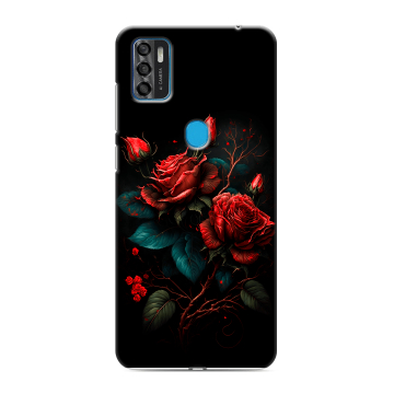 Силиконовый чехол на ZTE Blade A7s (2020) с принтом Розы красные