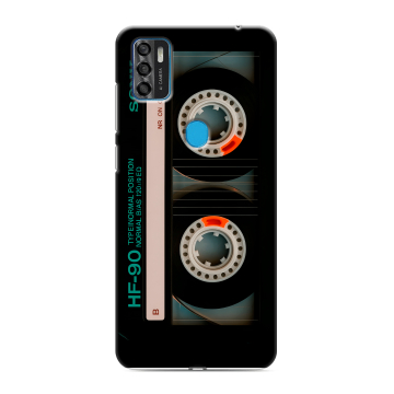 Силиконовый чехол на ZTE Blade A7s (2020) с принтом Кассета