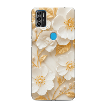 Силиконовый чехол на ZTE Blade A7s (2020) с принтом Цветы