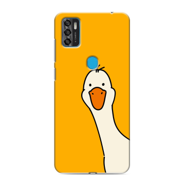 Силиконовый чехол на ZTE Blade A7s (2020) с принтом Утка