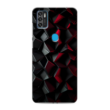 Силиконовый чехол на ZTE Blade A7s (2020) с принтом Абстракция