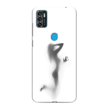 Силиконовый чехол на ZTE Blade A7s (2020) с принтом Силуэт