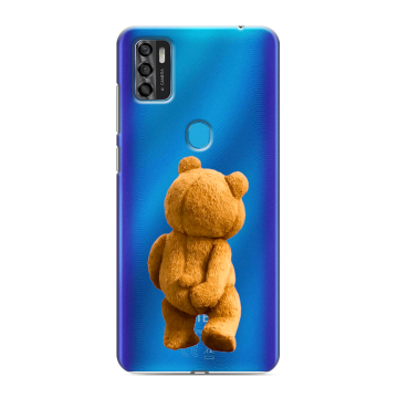 Силиконовый чехол на ZTE Blade A7s (2020) с принтом Медведь