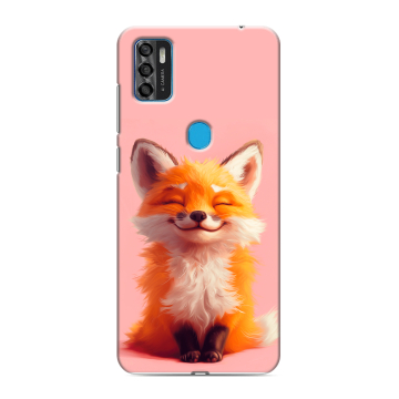 Силиконовый чехол на ZTE Blade A7s (2020) с принтом милая лиса