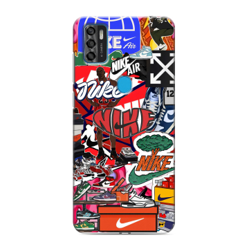 Силиконовый чехол на ZTE Blade A7s (2020) с принтом Найк Nike яркий