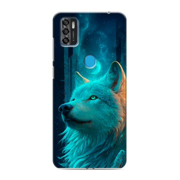 Силиконовый чехол на ZTE Blade A7s (2020) с принтом бабочки саккура