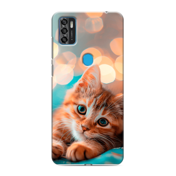 Силиконовый чехол на ZTE Blade A7s (2020) с принтом котик