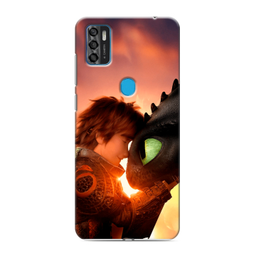 Силиконовый чехол на ZTE Blade A7s (2020) с принтом Как приручить дракона